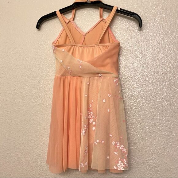 WEISSMAN Dance Costume dress pink peach Bridge Over Troubled Water 11923 SC 6 - Picture 3 of 11